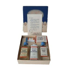 1950s Johnson & Johnson Baby Gift Set - In box
